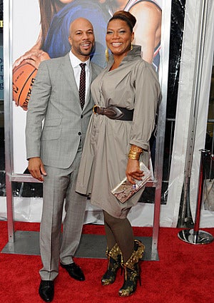 queen latifah and common at just wright premiere