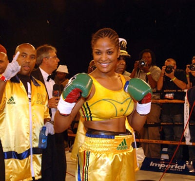 Laila Ali in South Africa