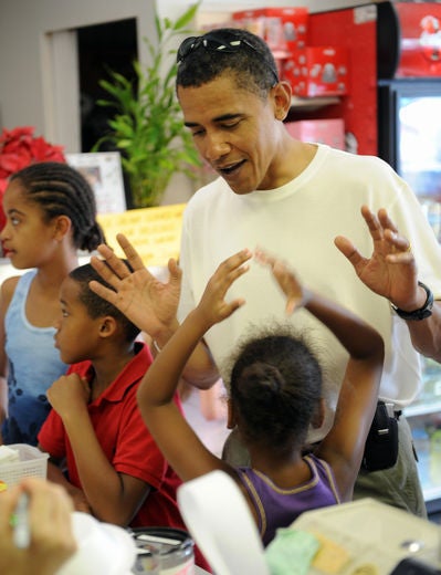 Obama and His Young Supporters