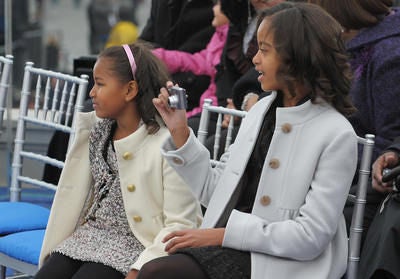 Trendsetters Sasha and Malia Obama