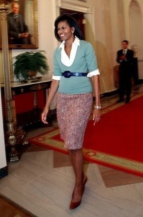 Michelle Obama's Belted Style