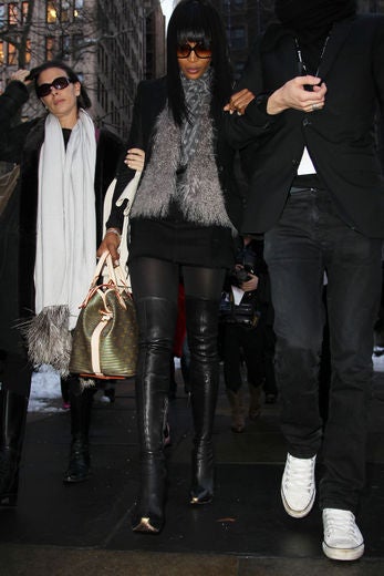 Celebrities Out And About During Fashion Week 2010