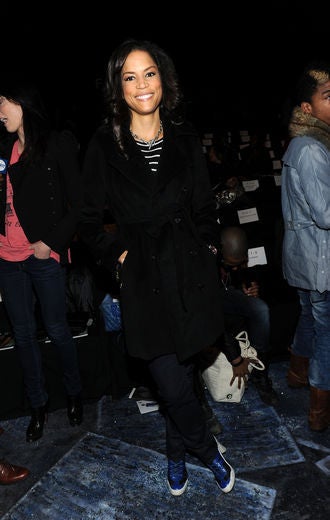 Celebrities Out And About During Fashion Week 2010