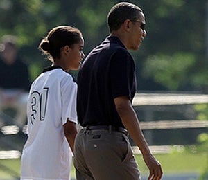 Obama Watch: Soccer Dad, President Obama and Malia