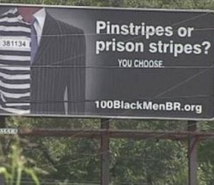 100 Black Men: ‘Pinstripes or Prison Stripes’