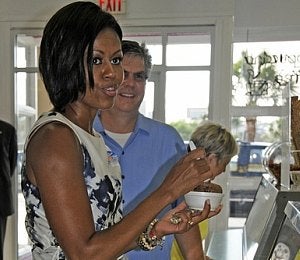 First Lady Diary: Michelle Obama's Ice Cream Break