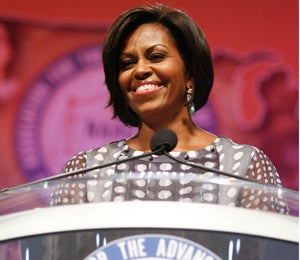 Michelle Obama Speaks at NAACP 2010 Convention
