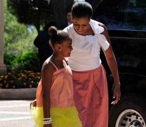 Michelle and Sasha Obama's Vacation in Spain
