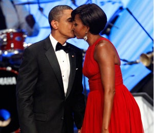Obama Watch: The First Couple Share a Kiss at CBC