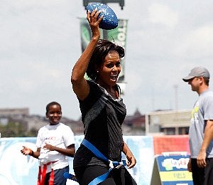 First Lady Teams with NFL to Get Kids Moving