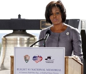 First Lady Michelle Obama Remembers 9/11 Victims