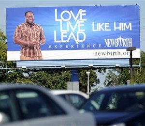 Bishop Eddie Long Billboard Sparks Controversy