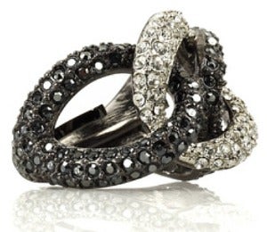 Daily Dose: Crystal Twist Ring by Kenneth Jay Lane