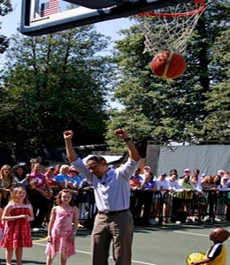 Pres. Obama Gets Stitches after Basketball Injury