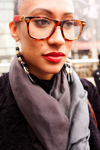 NYFW 2011: Street Style, Red Lips