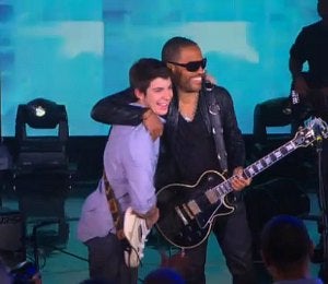 Must-See: Lenny Kravitz Surprises Young Fan on 'Oprah'