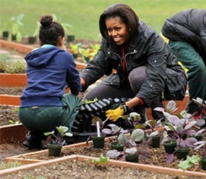 Coffee Talk: Michelle Obama to Write Gardening Book