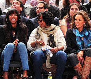 Star Gazing: Kelly, Whoopi and Vanessa Sit Courtside