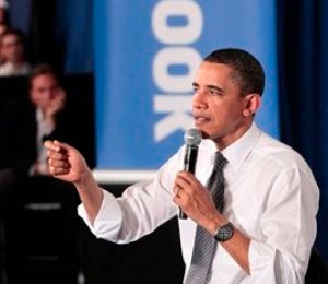 President Obama Hosts Town Hall at Facebook