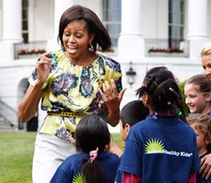 First Lady Diary: Mrs. Obama Has Fun on South Lawn