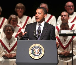 Obama Watch: President Speaks at Missouri Memorial