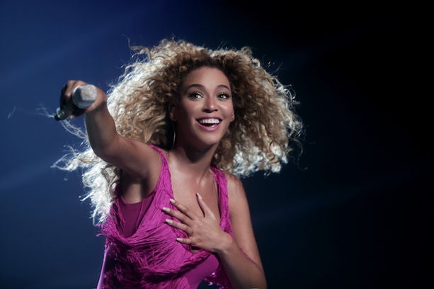 Beyonce Performs in Europe