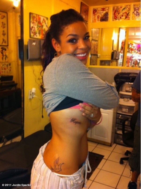 Jordin Sparks Shows Off Trimmer Body, New Tattoo