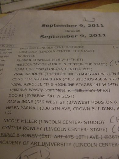 NYFW Spring 2012: The Fashionista Diaries, Day 2