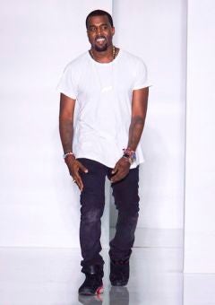 Kanye West Debuts Fashion Line in Paris