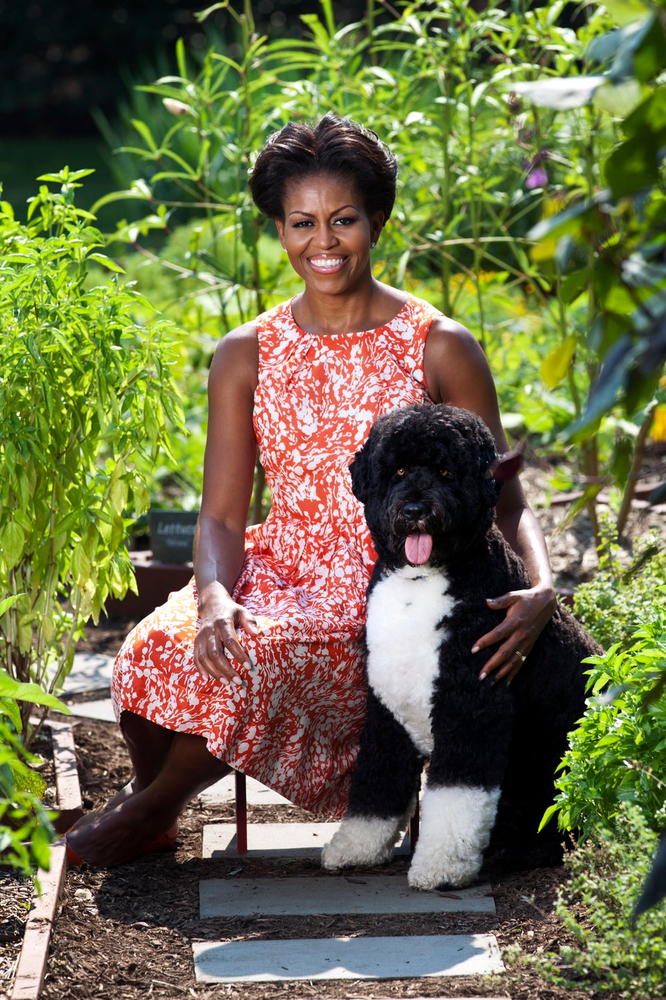 Michelle Obama and Bo Take New White House Portrait