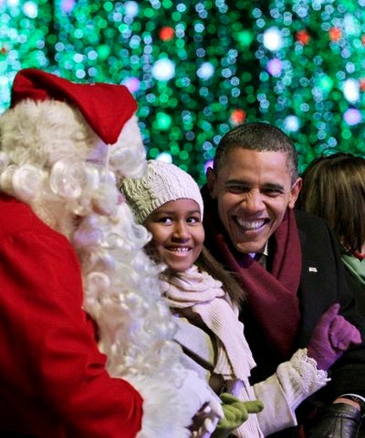 Celebrating Christmas with Obamas