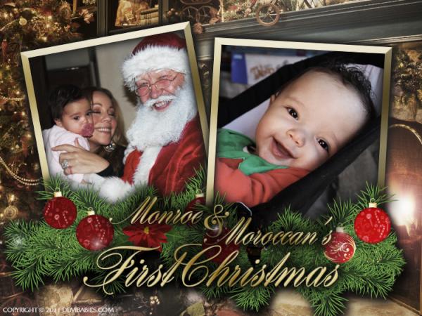 Mariah Carey Shares Christmas Photo of Twins