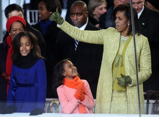 First Lady Michelle Obama and Her Daughters Through the Years