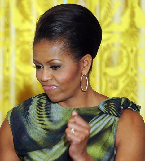 Michelle Obama's Most Glamourous Updos
