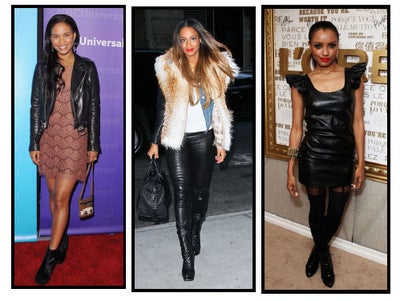 Celeb Style: Leather for Less
