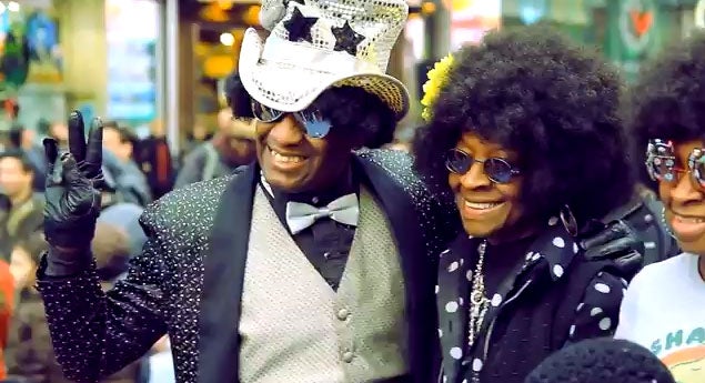 Watch 'Soul Train' Flash Mob in NYC