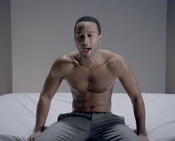 John Legend Goes Shirtless for Video