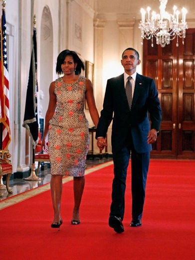 52 Times Michelle Obama Looked Pretty in Prints
