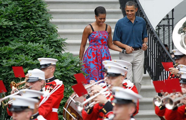 52 Times Michelle Obama Looked Pretty in Prints
