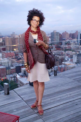 Street Style: Melanie Fiona Hosts Ojon Launch Event