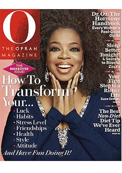 Oprah Goes Natural on the Cover of 'O'