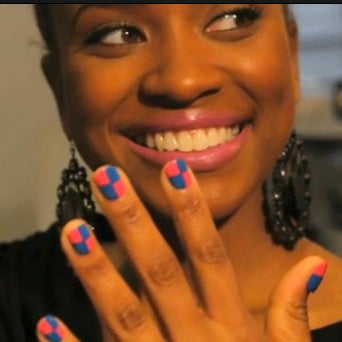 Beauty How-To: Checker Design Nails
