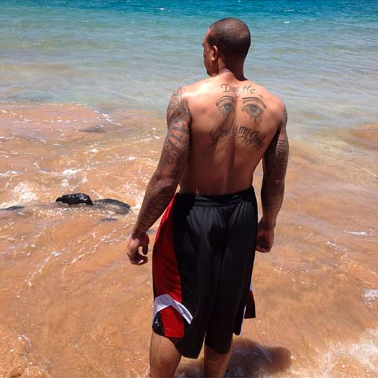 Monica and Shannon Brown's Vacation Photos