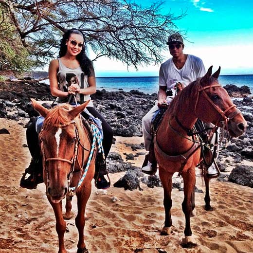 Monica and Shannon Brown's Vacation Photos
