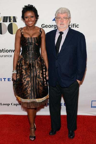 George Lucas and Mellody Hobson Jump the Broom