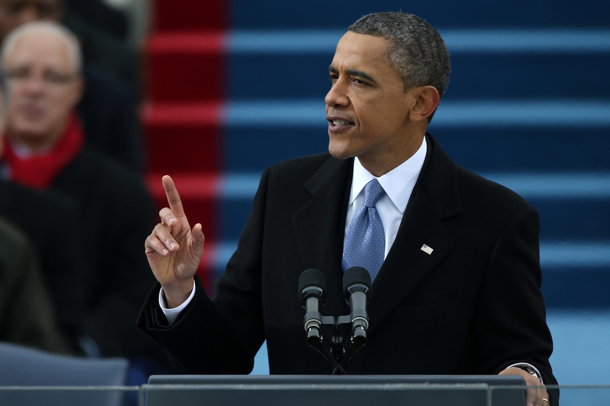 President Obama Delivers Inaugural Address
