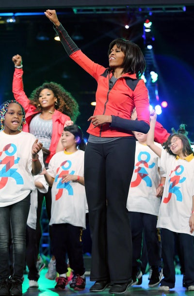 Michelle Obama Leads 6,000 Kids in Workout Routine