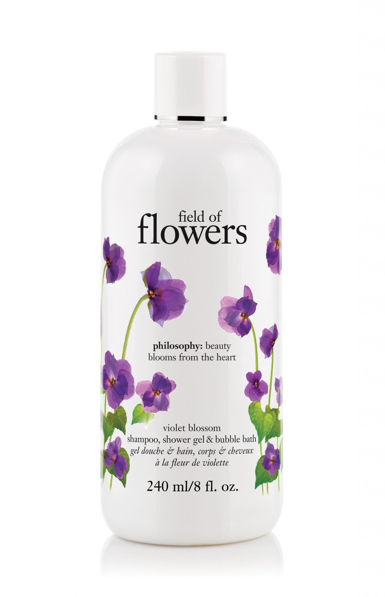 1 Product, 3 Ways: Philosophy Field of Flowers Violet Blossom