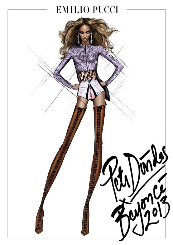 'Mrs. Carter Show' Costumes