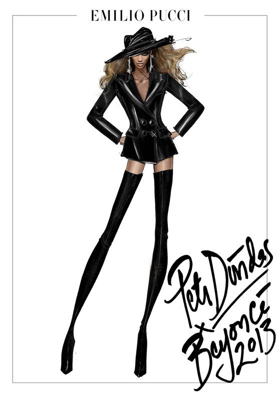 'Mrs. Carter Show' Costumes